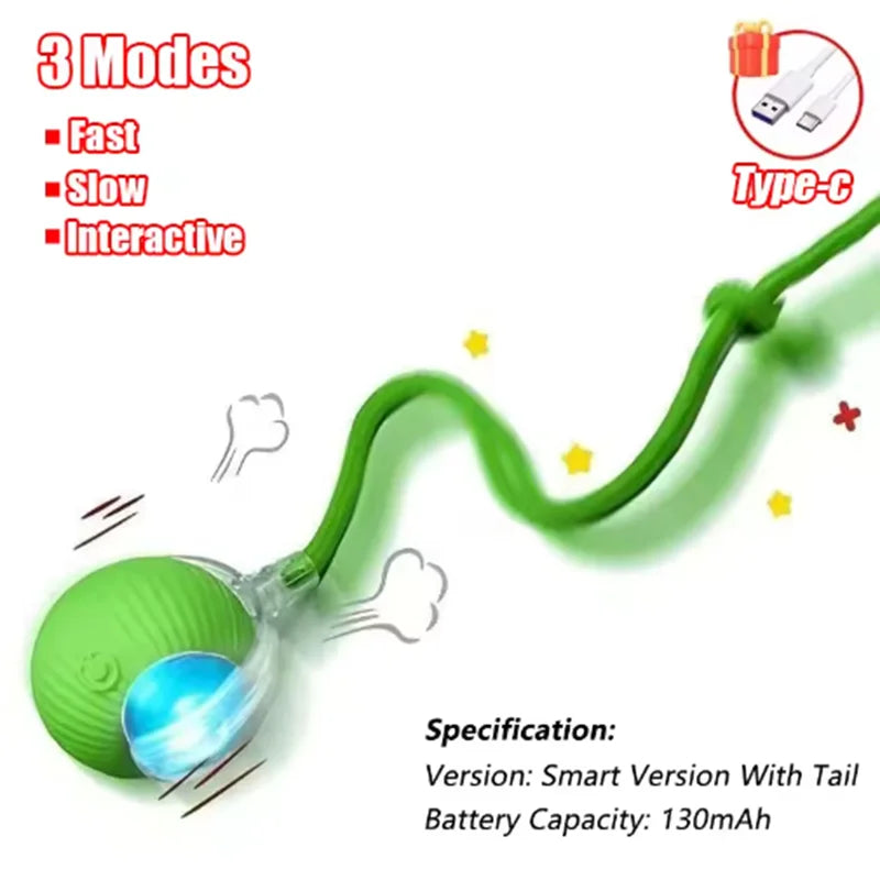 Pelota Interactiva Automatica Para Gato - Recargable USB