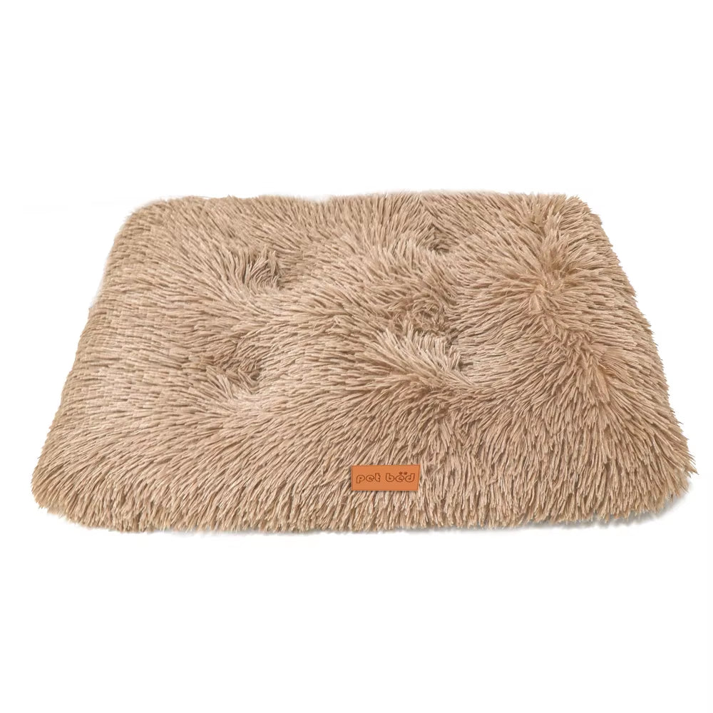 Cama Colchoneta Plush Lavable Antideslizante Para Mascotas