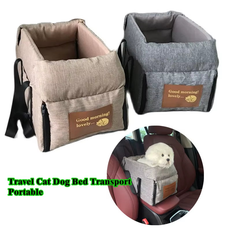 Cama Asiento De Coche Para Perro - Transportin De Viaje Seguro