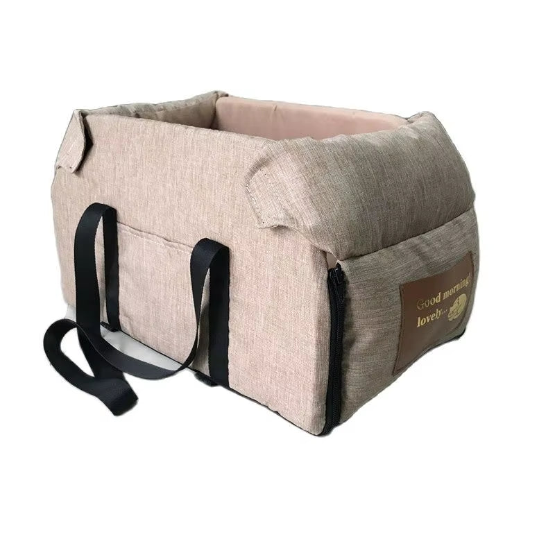 Cama Asiento De Coche Para Perro - Transportin De Viaje Seguro
