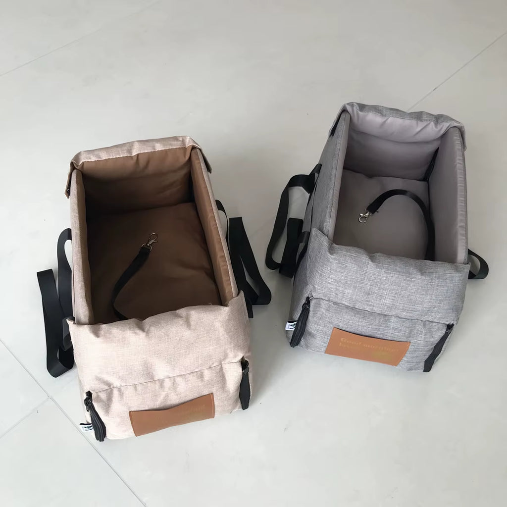 Cama Asiento De Coche Para Perro - Transportin De Viaje Seguro