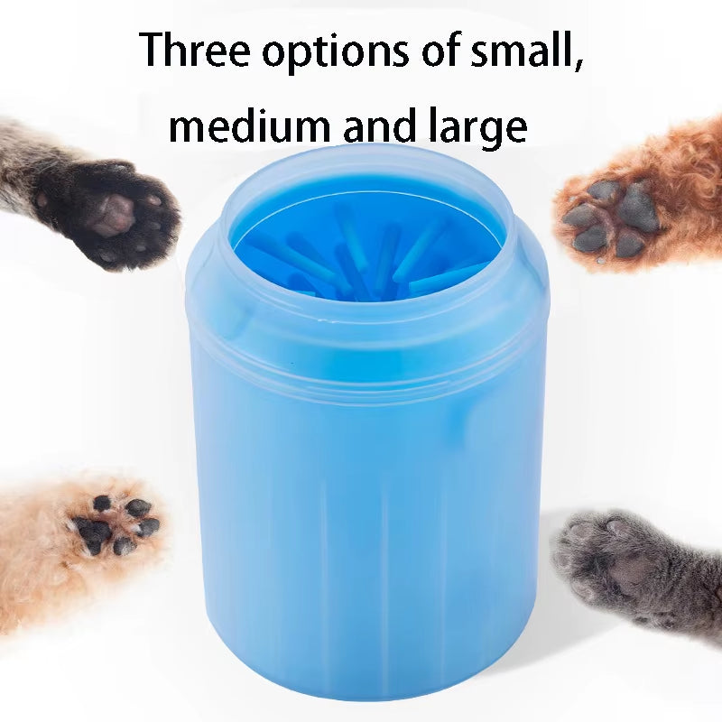 Limpiador De Patas Para Perro - Vaso Portatil Con Cepillo De Silicona