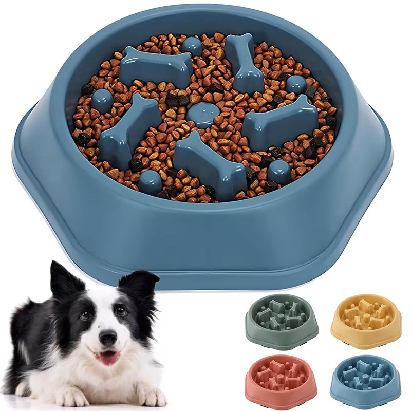Comedero Antivoracidad Para Perro - Plato Antideslizante