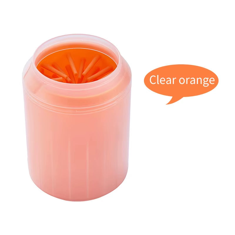 Limpiador De Patas Para Perro - Vaso Portatil Con Cepillo De Silicona