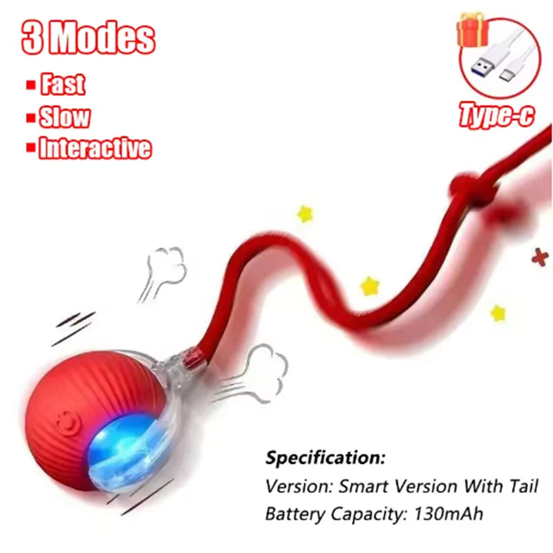 Pelota Interactiva Automatica Para Gato - Recargable USB