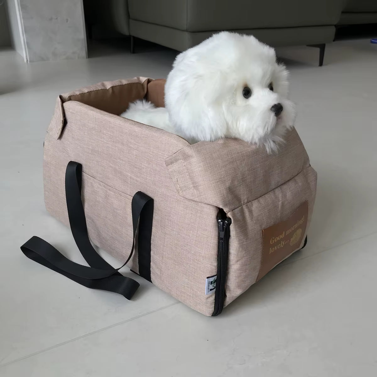Cama Asiento De Coche Para Perro - Transportin De Viaje Seguro