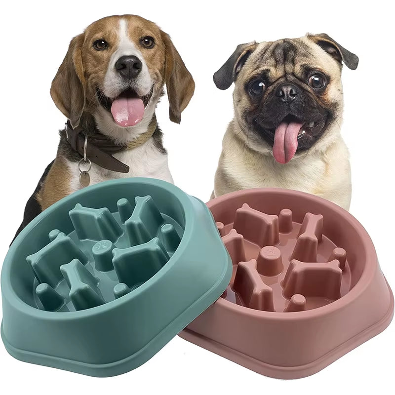 Comedero Antivoracidad Para Perro - Plato Antideslizante