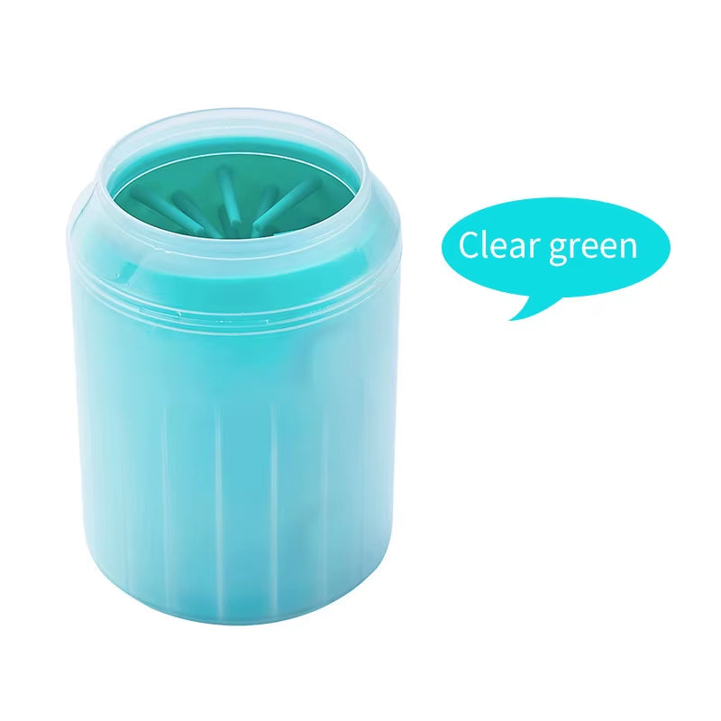 Limpiador De Patas Para Perro - Vaso Portatil Con Cepillo De Silicona