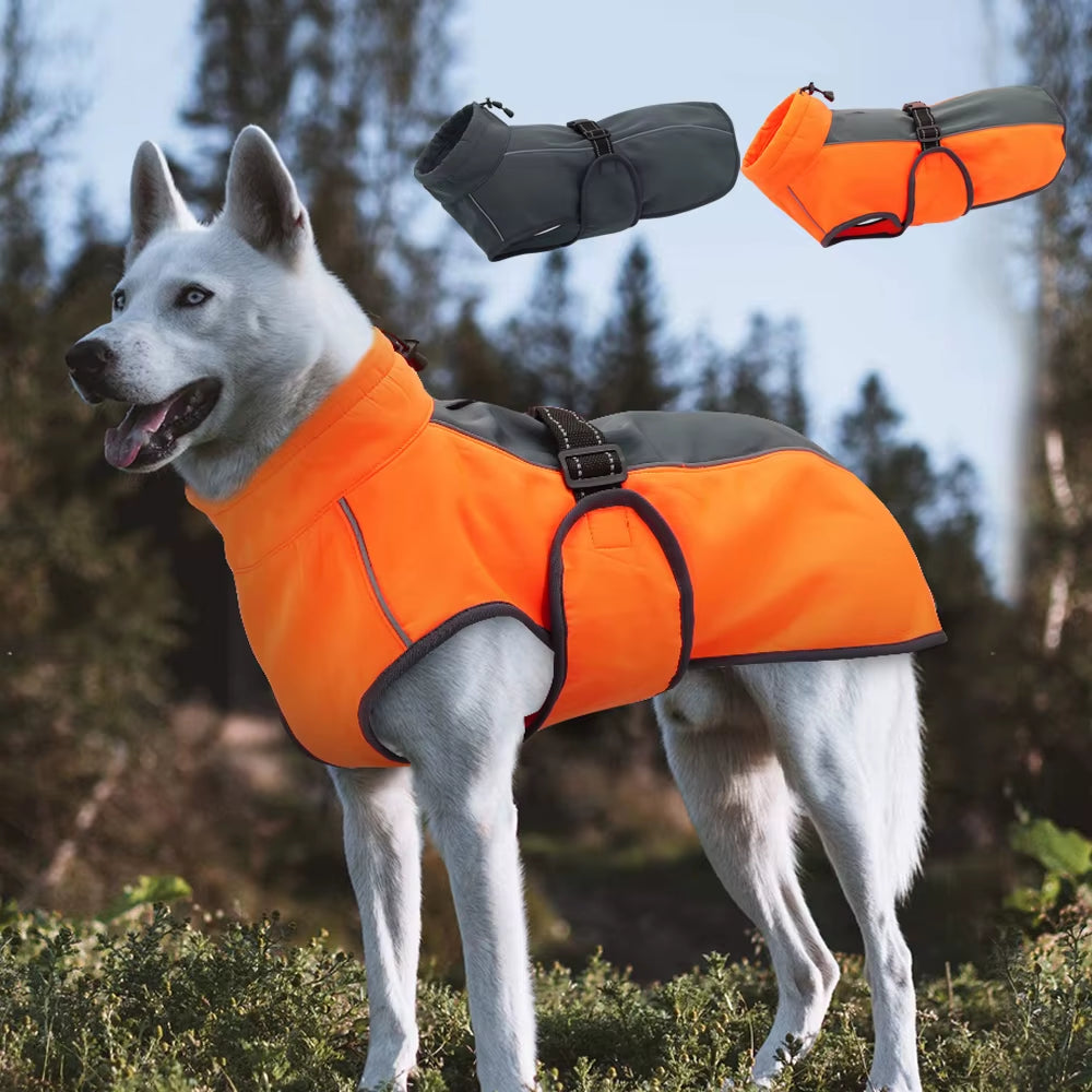 Abrigo Impermeable De Invierno Para Perro - Chaqueta Calida Con Capucha
