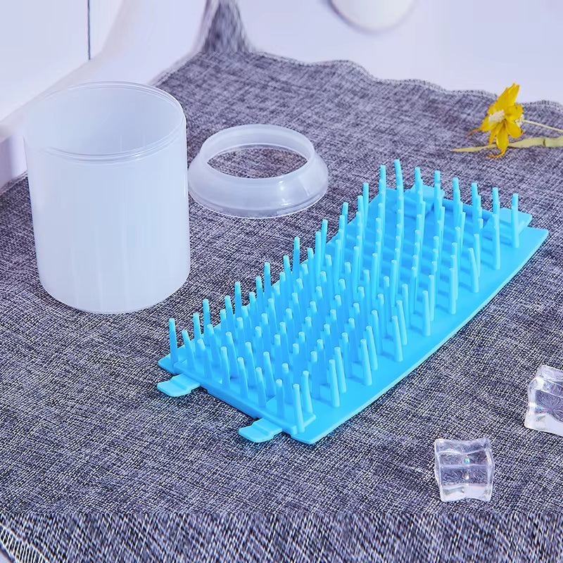 Limpiador De Patas Para Perro - Vaso Portatil Con Cepillo De Silicona